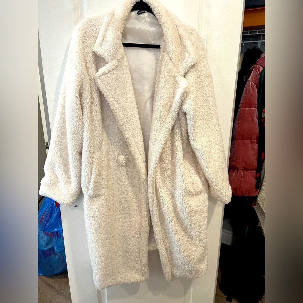 Fashion Nova teddy long coat